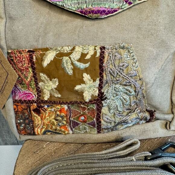 Canvas Crossbody Vintage Fabric Bag FAST SHIP NeW - Picture 3 of 11